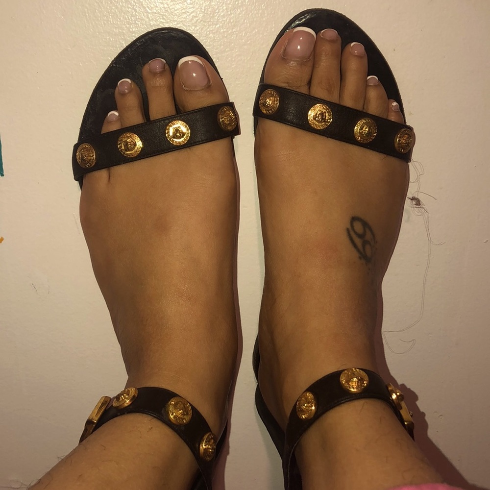 Versace leather sandals